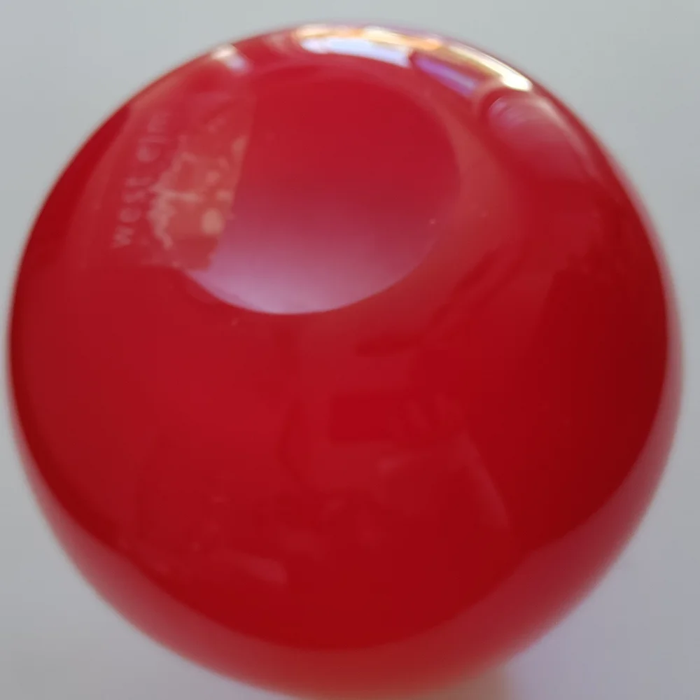 West Elm Red Glass Art Vase